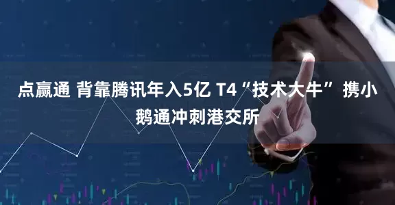点赢通 背靠腾讯年入5亿 T4“技术大牛” 携小鹅通冲刺港交所